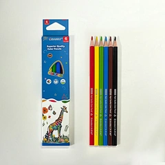 7" 6pcs high quality color pencil